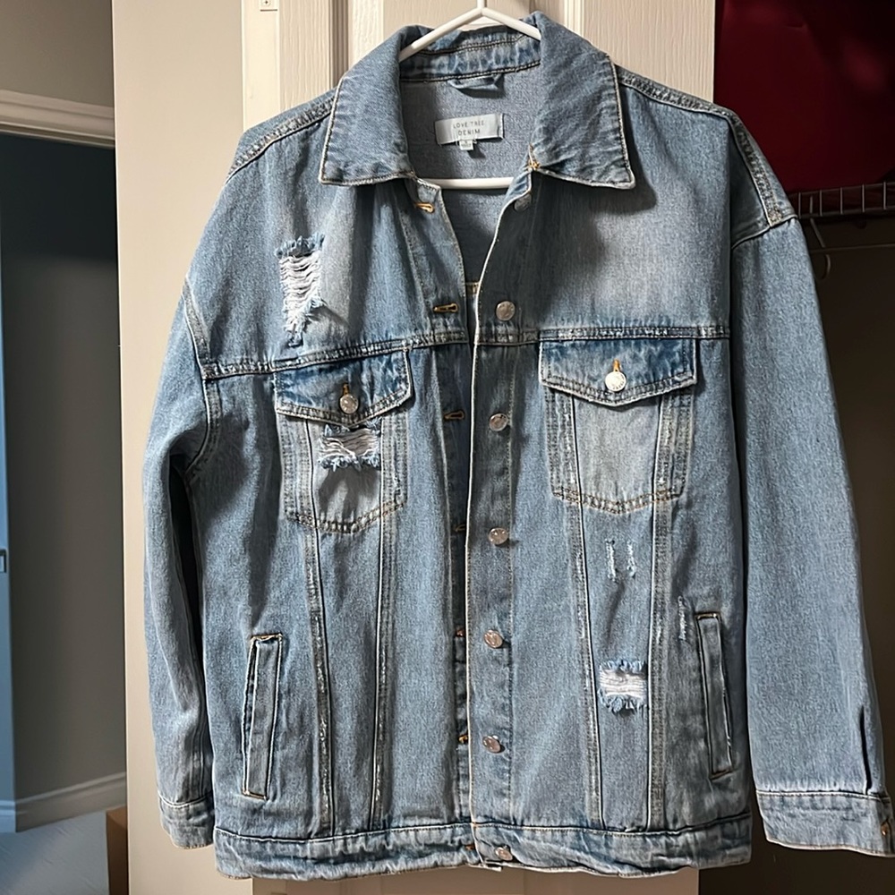 Nwot oversized denim jacket